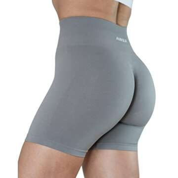 AUROLA Intensify Workout Shorts for Women Seamless Scrunch Short Gym Yoga Running Sport Active Exerc...
