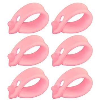 Stylish ELFRhino Pink Cable Organizer Straps - Set of 6