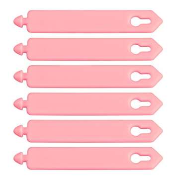 Stylish ELFRhino Pink Cable Organizer Straps - Set of 6