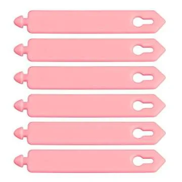 Stylish ELFRhino Pink Cable Organizer Straps - Set of 6