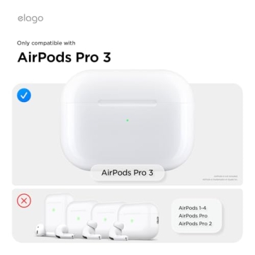 elago Clear Case Compatible with AirPods Pro 3 - Full Protection & Style