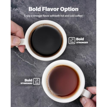 TWOMEOW Coffee Maker for Hot and Iced Coffee 52 Oz Reservoir