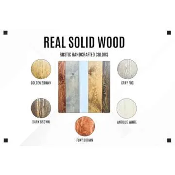 Barn Walls Solid Wood Headboard Queen Size Rustic Mix with Smooth Natural Wood Grain, Handcrafted Wall-Mounted Panel Head Board, Adjustable Height, Modern Rustic Bedroom, Built to Last