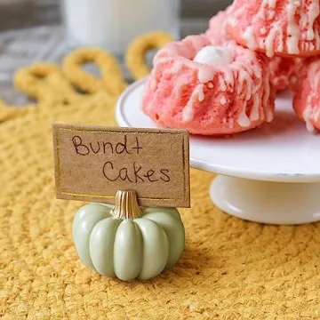 Green Pumpkin Place Card Holders - Perfect for Fall Events