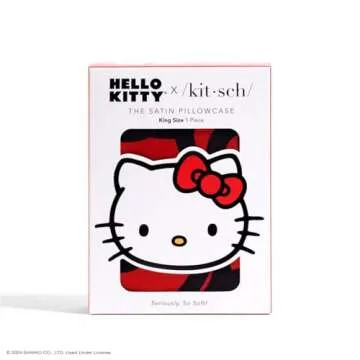 Kitsch x Hello Kitty Satin Pillowcase - King Size Luxury