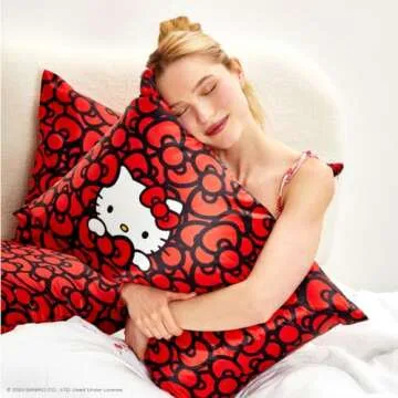 Kitsch x Hello Kitty Satin Pillowcase - King Size Luxury