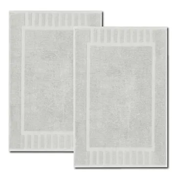 Cotton White Classic Bath Mats & Towel Set at Best Price