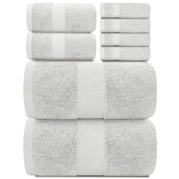 Cotton White Classic Bath Mats & Towel Set at Best Price
