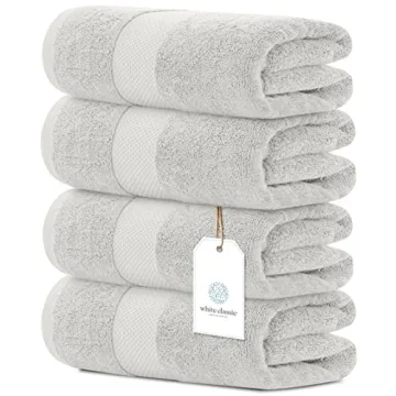 Cotton White Classic Bath Mats & Towel Set at Best Price