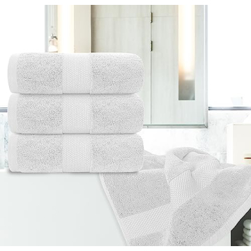 Cotton White Classic Bath Mats & Towel Set at Best Price