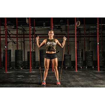 Pull Up Assistance Exercise Bands - Set of 4 Stretch Bands for Fitness