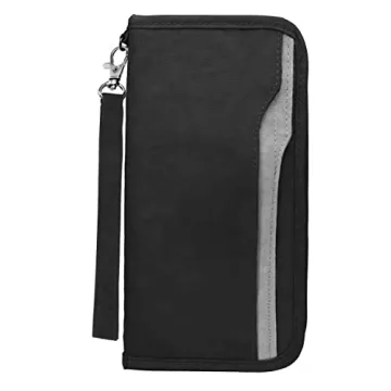 ZOPPEN Passport Holder Family Women/Men, Travel Wallet RFID Passport Wallet Travel Essentials Docume...