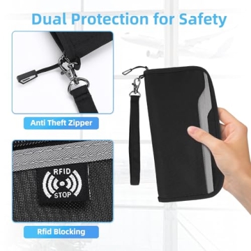 ZOPPEN Passport Holder Travel Essentials Organizer for All