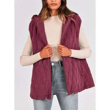 PRETTYGARDEN Women's Stylish Hooded Vest for Layering
