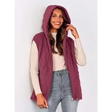 PRETTYGARDEN Women's Stylish Hooded Vest for Layering