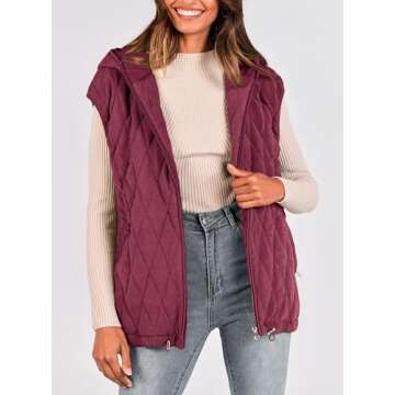 PRETTYGARDEN Women's Stylish Hooded Vest for Layering