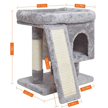 Compact SYANDLVY Small Cat Tree for Cozy Homes