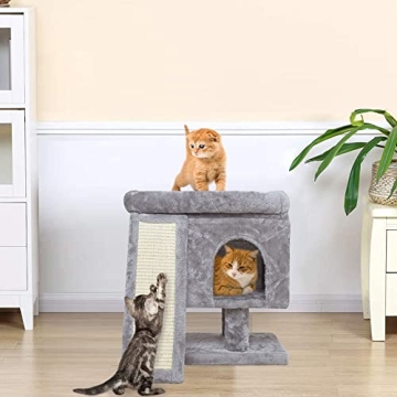 Compact SYANDLVY Small Cat Tree for Cozy Homes