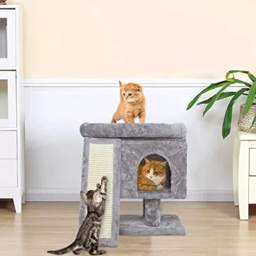 Compact SYANDLVY Small Cat Tree for Cozy Homes