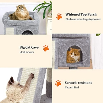 Compact SYANDLVY Small Cat Tree for Cozy Homes