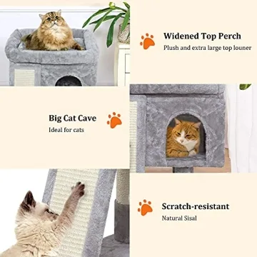 Compact SYANDLVY Small Cat Tree for Cozy Homes