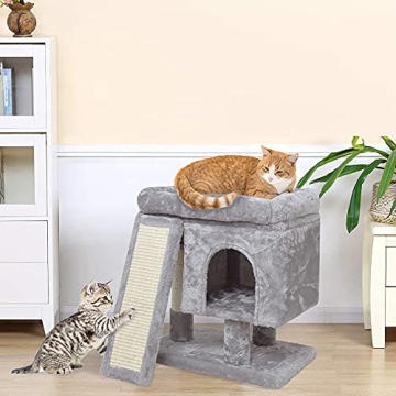 Compact SYANDLVY Small Cat Tree for Cozy Homes
