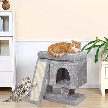 Compact SYANDLVY Small Cat Tree for Cozy Homes