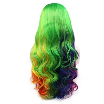 Multi-Colored Rainbow Lace Front Wigs for All Occasions