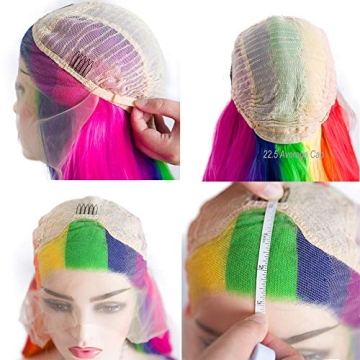 Multi-Colored Rainbow Lace Front Wigs for All Occasions