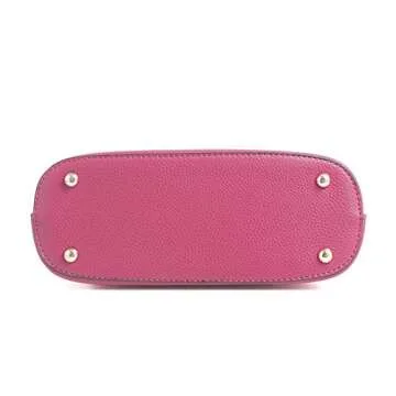 SG SUGU Lunar Lightweight Medium Dome Crossbody Bag Shoulder Bag with Double Tassels | Zipper Pocket | Adjustable Strap|Fuchsia