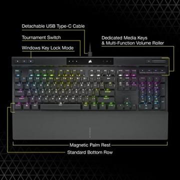 Corsair K70 RGB PRO Mechanical Gaming Keyboard with RGB Switches