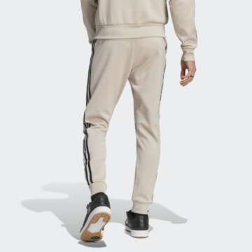 adidas Originals Men's Adicolor Classics Superstar Track Pants, Wonder Beige/Black, Large