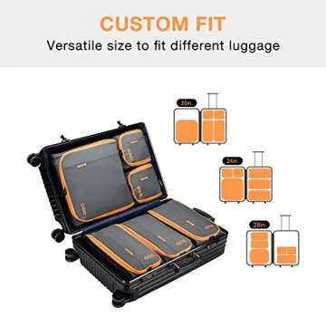 BAGSMART Keep Shape Packing Cubes for Travel Essentials