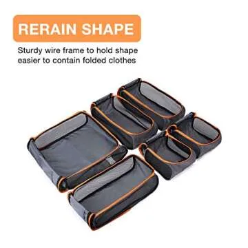 BAGSMART Keep Shape Packing Cubes for Travel Essentials