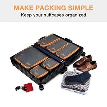 BAGSMART Keep Shape Packing Cubes for Travel Essentials