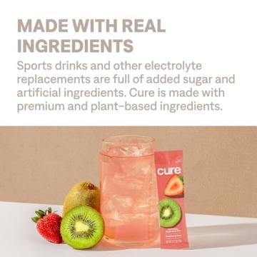 Cure Hydration Electrolyte Drink Mix - Kiwi Strawberry Flavor