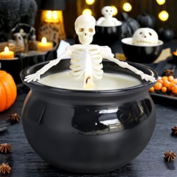 Halloween Skeleton Candle with Fun Decorative Gift Appeal