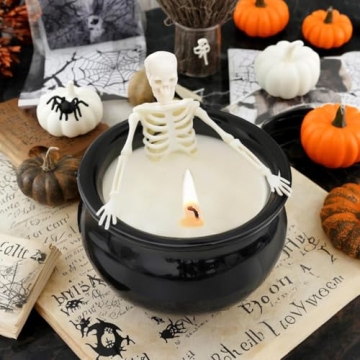 Halloween Skeleton Candle with Fun Decorative Gift Appeal