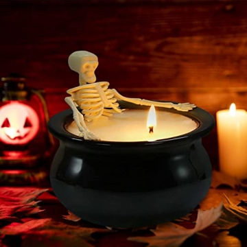 Halloween Skeleton Candle with Fun Decorative Gift Appeal