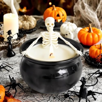 Halloween Skeleton Candle with Fun Decorative Gift Appeal
