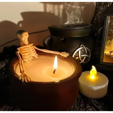 Halloween Skeleton Candle with Fun Decorative Gift Appeal