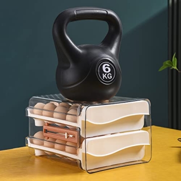 Sooyee 60 Capacity Egg Container for Organized Refrigerators