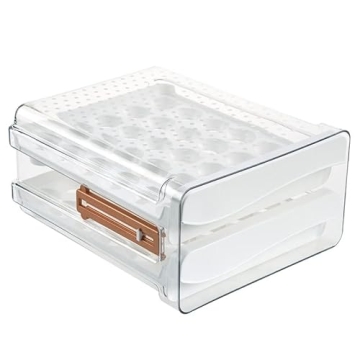 Sooyee 60 Capacity Egg Container for Organized Refrigerators