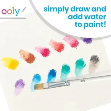 OOLY Rainbow Sparkle Metallic Gel Crayons Set for Kids