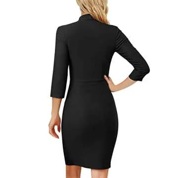 MUXXN 50s Midi Pencil Dress for Women - Retro Charm and Style