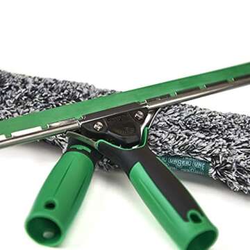 UNGER AK013 Window Cleaning Kit 3-in1 Starter Set - Window Squeegee, Microfibre Power Washer with T-Bar Handle, 18L Cleaning Bucket - Professional Window Cleaner Equipment, Green