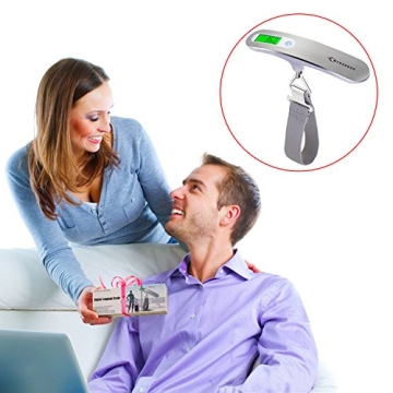 MYCARBON Digital Luggage Scale 110 lb High Precision Portable Travel Scale