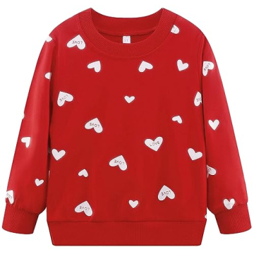 RETSUGO Girls Heart Winter Outfit Set for Toddlers