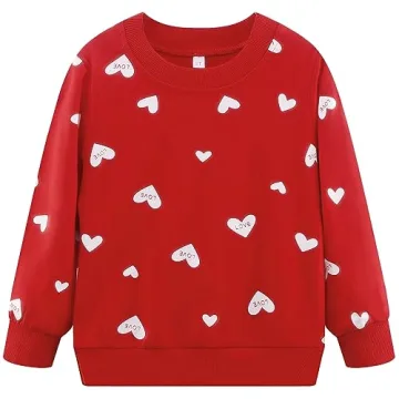 RETSUGO Girls Heart Winter Outfit Set for Toddlers