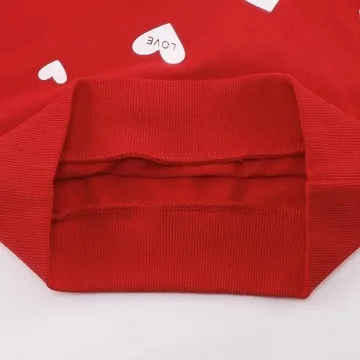 RETSUGO Girls Heart Winter Outfit Set for Toddlers